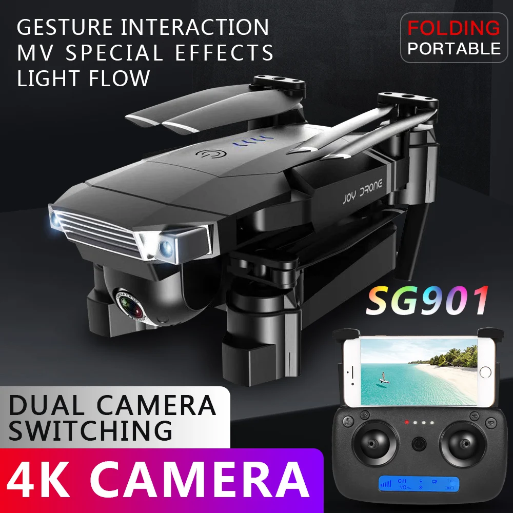 SG901 RC Drone 4K Профессиональный Квадрокоптер с широкоугольной HD камерой игрушки