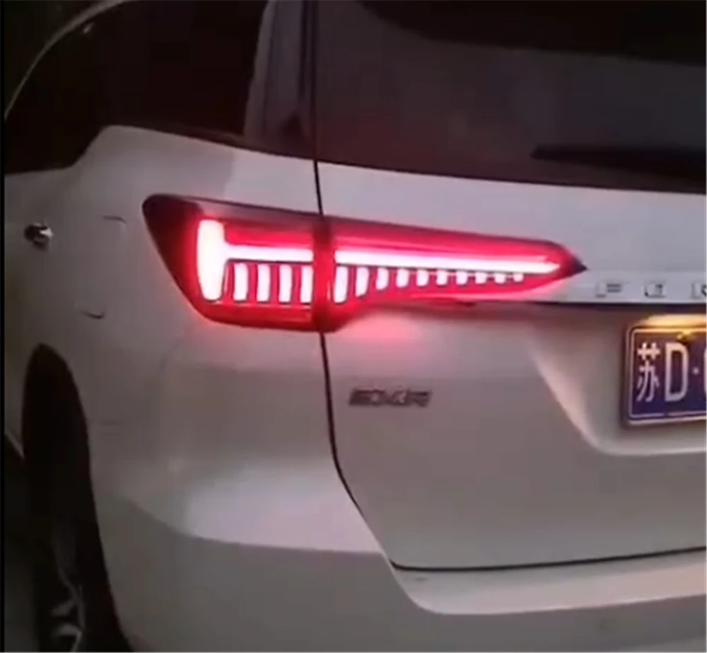 2 шт. автомобильный Стайлинг для Toyota Fortuner задние фонари динамический сигнал задний фонарь светодиодный задний фонарь Аксессуары для DRL