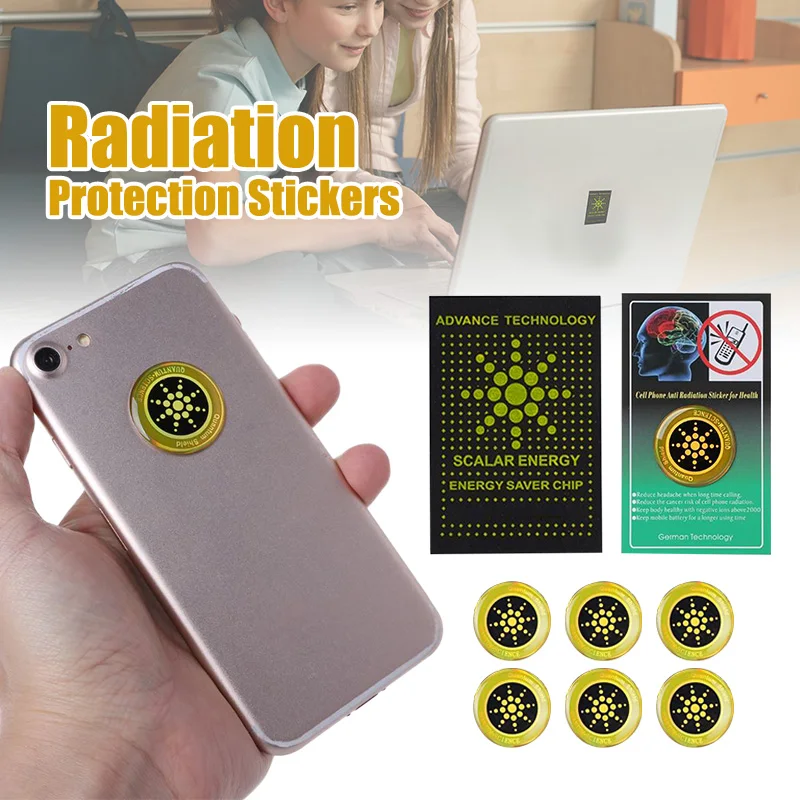 New 1/6/10 Pcs Radiation Shield Cell Phone Anti-Radiation Sticker Protection for Mobile DOM668 | Мобильные телефоны и