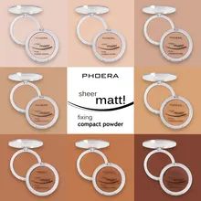 8 cores mate pressionado rosto pó fundação leve natural duradouro óleo-controle compacto cosméticos pó solto maquiagem tslm1