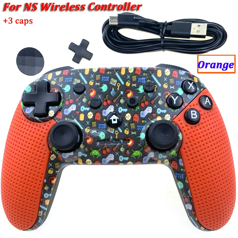 Беспроводной игровой контроллер, джойстик для Nintendo Switch Console, Bluetooth Gamepad Pro Joypad для Android/PC, аксессуары, контроллер - Цвет: Colorful