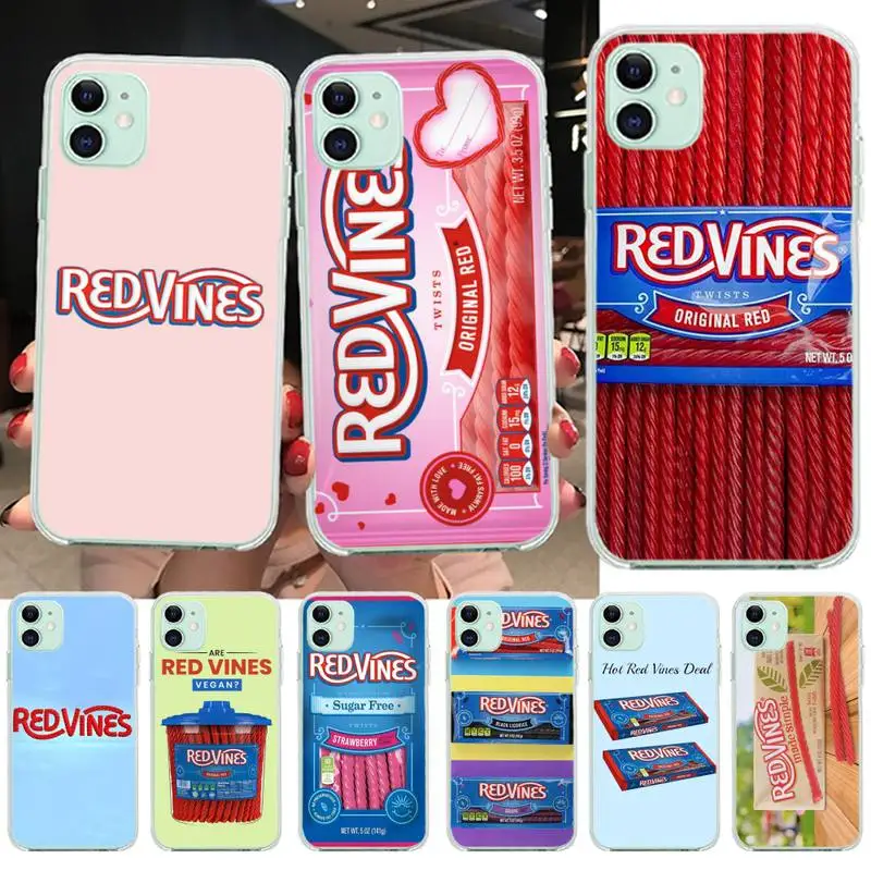 Мягкий черный чехол для телефона King's Sugar Red Vine iPhone 11 pro XS MAX 8 7 6 6S Plus X 5S SE 2020 XR |