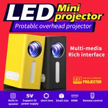 

Projetor Home Smart Portable LED Projector Mobile Phone with Screen 1080P HD TV BOX DVD Blu-ray Player U Disk Entertainment