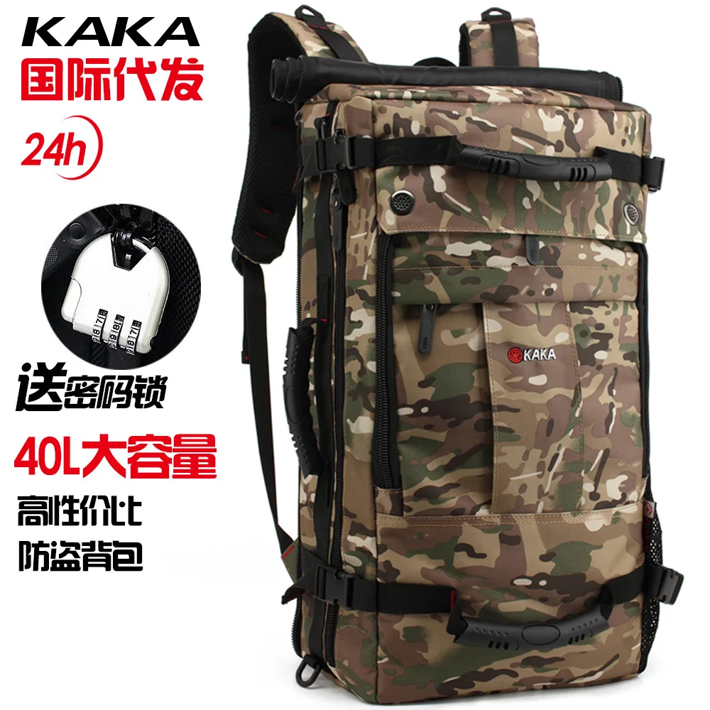 

2019 New Style Middle School Students School Bag Men Waterproof Outdoor Large Capacity Backpack Multi-functional Laptop Backpack