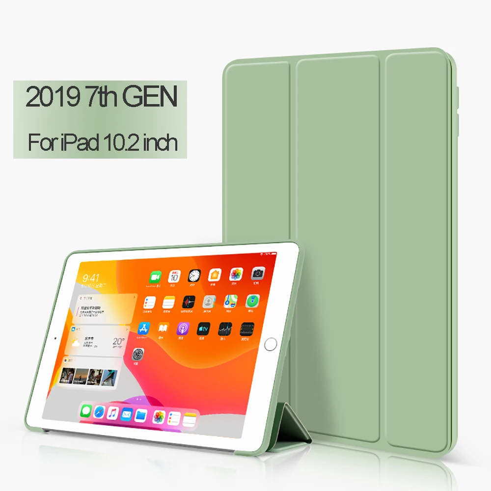 2019 смарт-чехол 7-го поколения для iPad 10 2 дюймов Funda Trifold легкий чехол 2198 A2197 A2200 |
