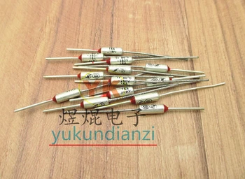 

100 pieces/1 lot 80 degrees 250V 15A 80°C temperature fuse thermal protector metal iron shell temperature fuse