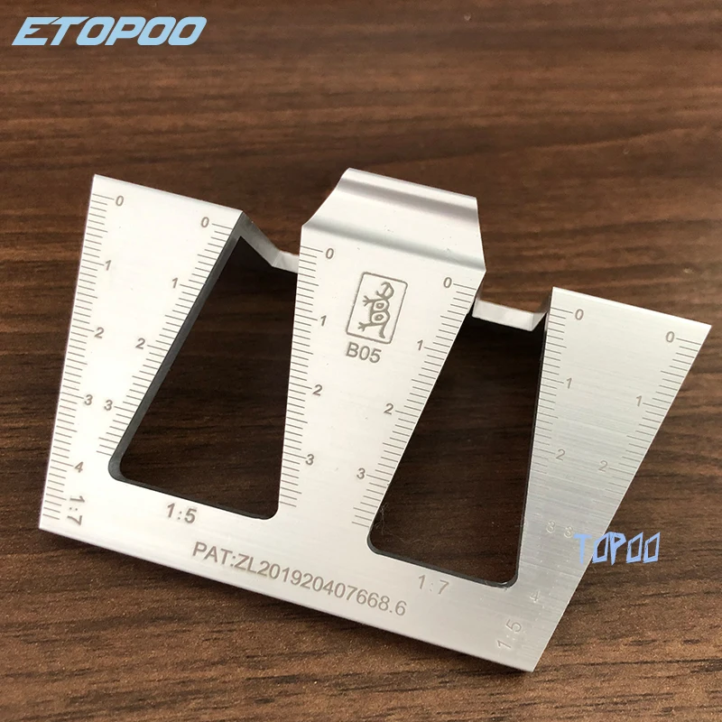 Woodworking Dovetail Marker Aluminum Alloy Marking Template 1:5 & 1:7 Wood Joint Gauge With Scale Guide Tools | Инструменты