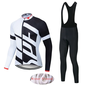 

ineos 2019 Winter Cycling Jersey Thermal Fleece Long Sleeve Cycling Clothing Set Maillot Ropa Ciclismo Invierno jacket