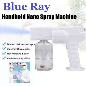 

600ML Wireless Gun Disinfectant Sprayer Handheld Blue-ray Nano Steam Sterilization Nebulizers also for Hair Care Face Care