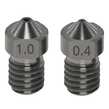 

3D Printer Accessories V6 Abrasive Steel Nozzle 4 Pack