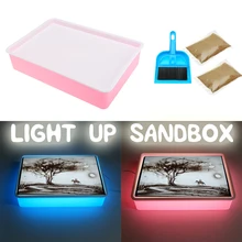 Обучающие игрушки для обучения Песочному столу, специальное освещение детского сада, Рисование песком, детские игрушки
