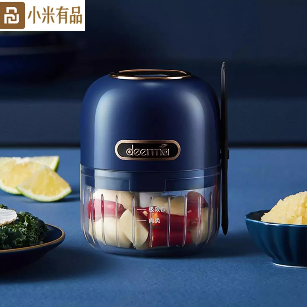 НОВЕЙШАЯ портативная электрическая мясорубка Youpin Deerma для чеснока овощей фруктов