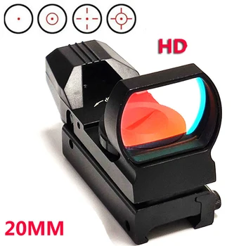 

4 Kind Red Dot Sight 11mm 20mm Rail Riflescope Hunting Optics Holographic Mirror Tactical Scope Collimator Sight Hunting Tool