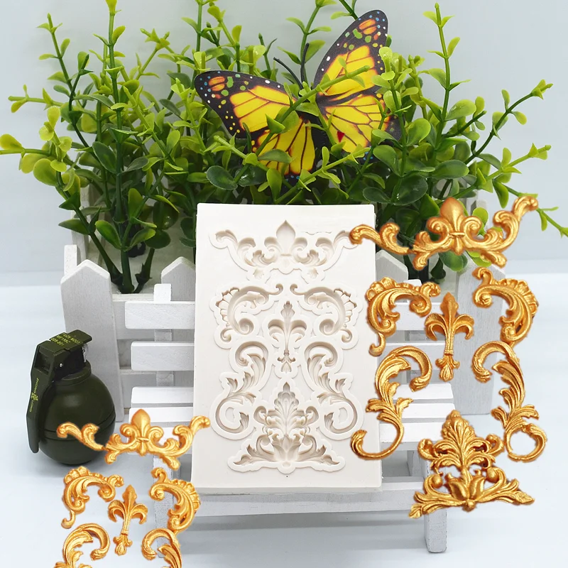 

Pretty Pattern Silicone Mold Kitchen Resin Baking Tool DIY Cake Pastry Fondant Moulds Chocolate Dessert Lace Decoration Supplies