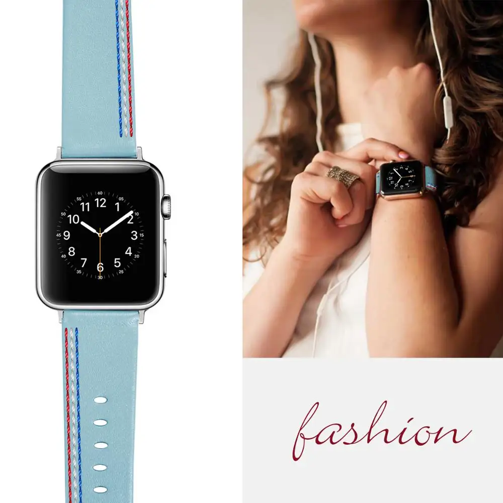 Joyozy ремешок из натуральной кожи для часов Apple Watch Band кожаный браслет iwatch серии для часов Apple Watch 5/4/3/2/1