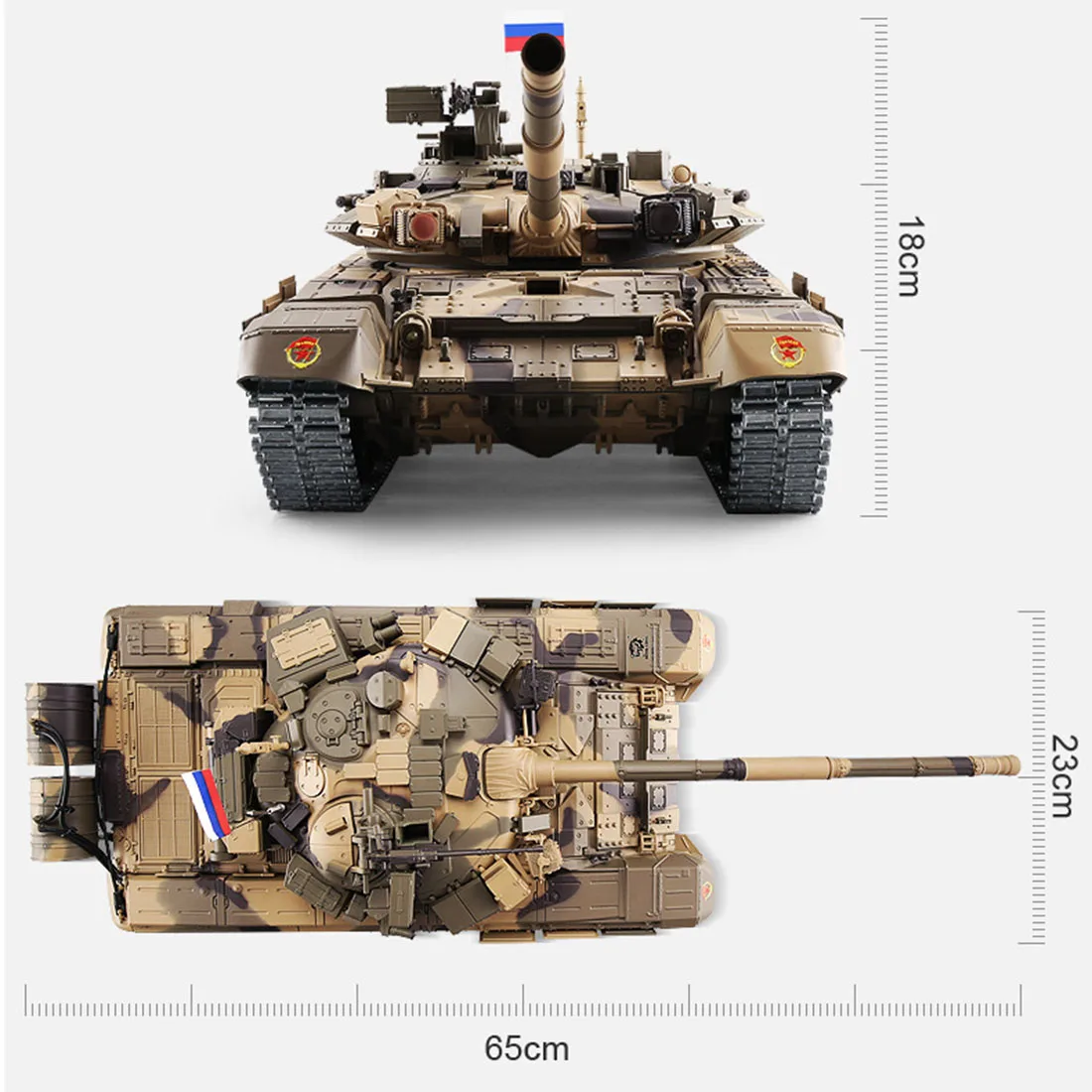 1:16 русский T90 основной боевой танк 2,4G модель дистанционного управления Танк со звуковым дымовым эффектом-металл Ultimate Edition Россия