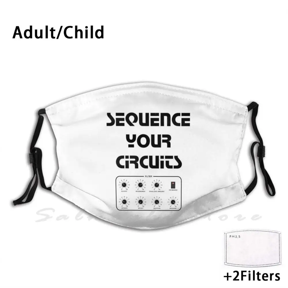 Маска с последовательностью ваших схем-черный Moog Синт-Ловушка фильтр бас