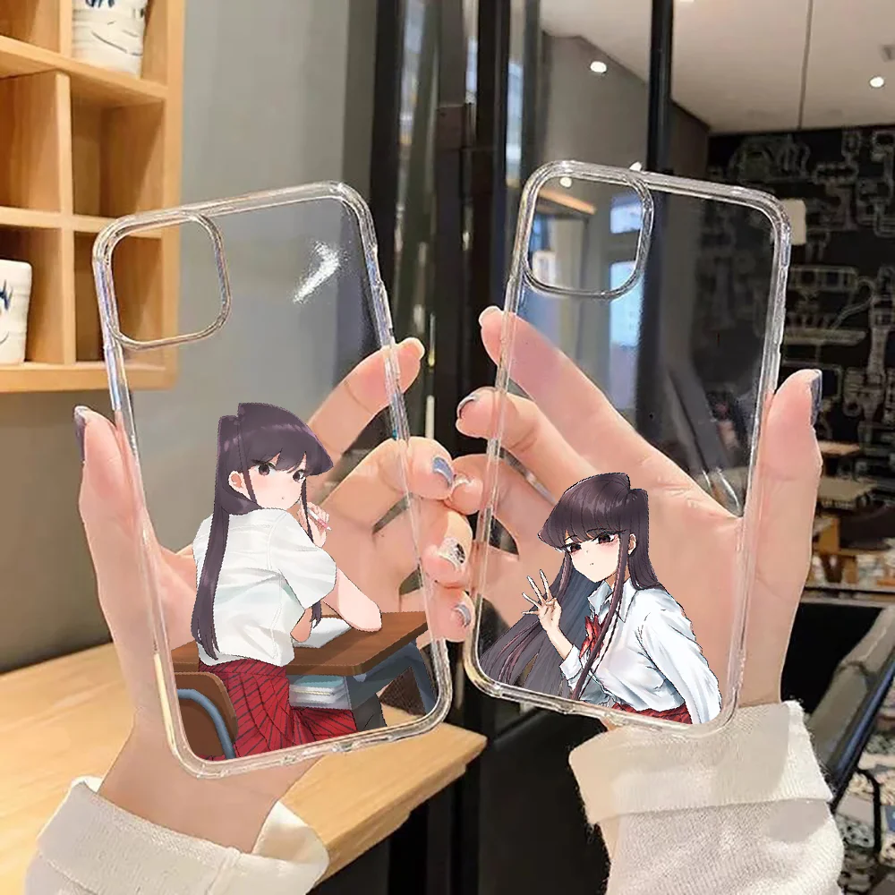 Прозрачный чехол для телефона с аниме Komi Can Communicate Xiaomi Redmi Note 7 7A 8 8T 9 9A 9S 10 K30 Pro