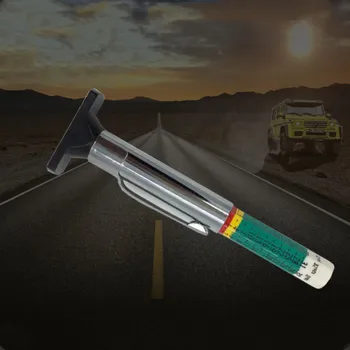 

25mm Depth Gauge Tyre Measuring Pen Cylindrical Two-color Scale Color Coded Universal Tyre Tread Depth Measuring Tool