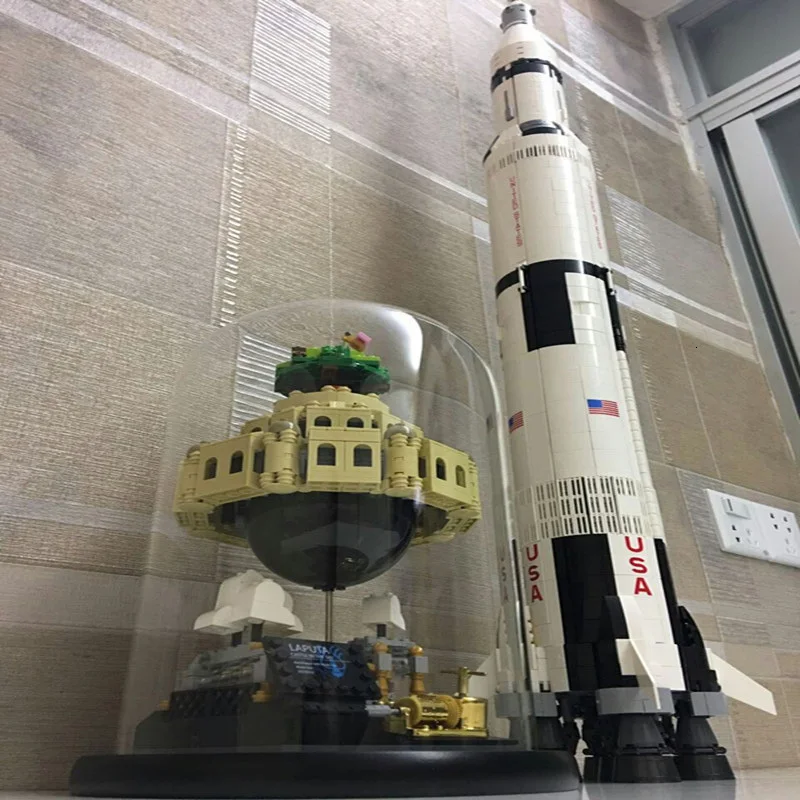 1179 шт новые строительные блоки XB05001 оригинальная серия MOC небо города сборка детей Alpinia пластиковые блоки игрушки