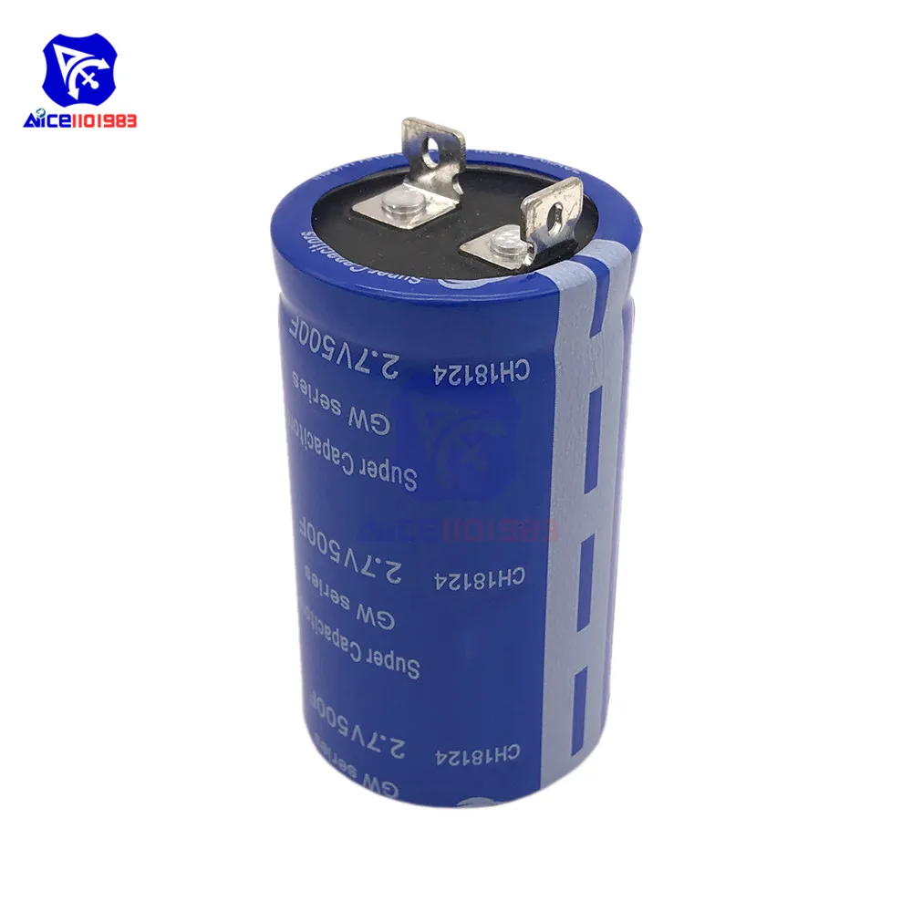 Solderless 6 шт. 2,7 в 500F 35*62 мм плоские ножки сверх яркий конденсатор низкий ESR супер конденсатор w/балансировочная Защитная плата для автомобиля