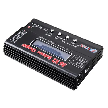 

HTRC B6 V2 80W 6A DC Digital Black Battery Balance Charger Discharger for 1-6S LiPo Battery RC Drone w/ AU/EU/UK/US Plug