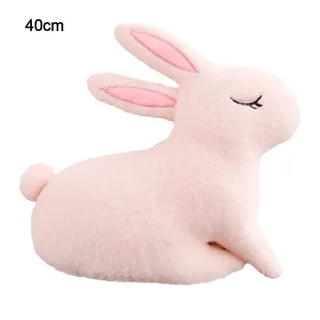 

40CM 58CM Cute Plush Toy Rabbit Pillow Simulation Rabbit Doll Lazy Sleep Pillow Pink for Baby Girls Birthday Gifts New HOt O30