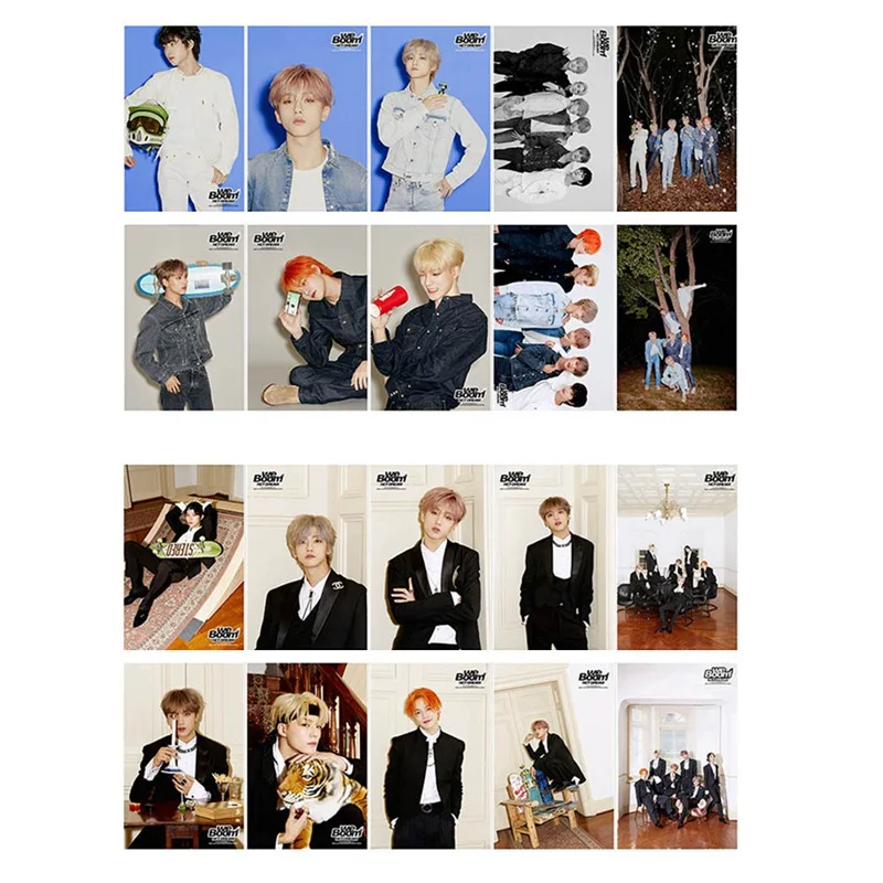 10 шт./компл. NCT DREAM NCT127 альбом прозрачная Фотокарта регулярные-неправильные карты самодельные карты фотокарты бумажные карты