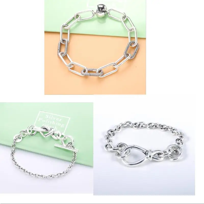 

Original knotted bracelet fits 925 sterling silver pan bracelet female beadwork DIY European beads