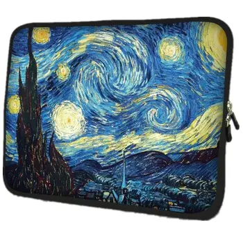 

Van Gogh Village Soft Netbook Laptop Sleeve Case Bag Pouch For Apple Macbook Air/Pro Retina 10 15.6 13 13.3 15.4 17.3 17.4 inch