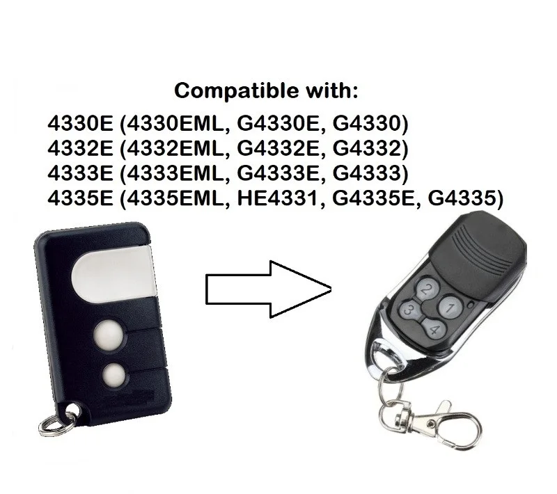 

For Liftmaster 4330e 4333e 4335e remote control Motorlift 4330EML 4332EML 4333EML 4335EML Transmitter command fob