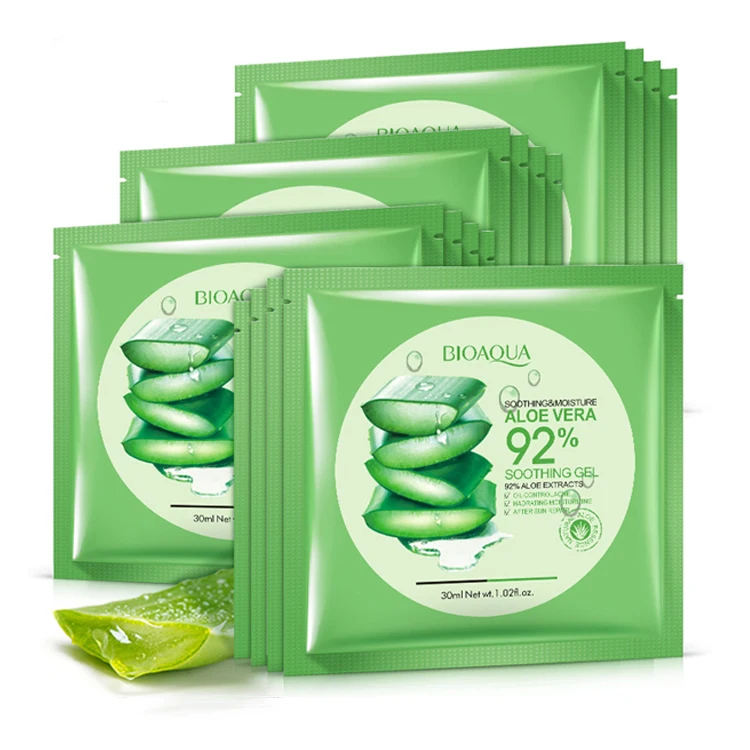 10Pcs water based Moisturizing Aloe Masks for face anti-aging Shrink pores facial mask antiallergic skin care |