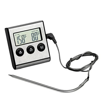 

Digital Oven Thermometer Kitchen Food Cooking Meat BBQ Probe Thermometer With Timer Water Milk Temperature Cooking Tools