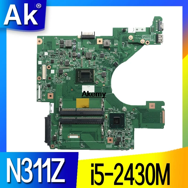 

N311Z motherboard CN-0D0JVM 0D0JVM D0JVM 10321-1 48.4ND01.011 I5-2430M For DELL N311Z Laptop Motherboard tested 100% work