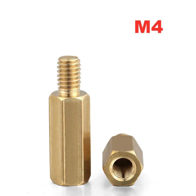 50 шт./лот Мужская-Женская латунная Шестигранная Проставка M4 * 5-30 | Обустройство