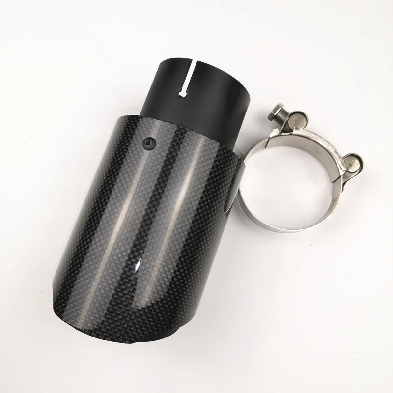 

One pc Car Styling+ stainless steel Muffler End Pipe exhaust pipe For Universal Carbon Exhaust Tips