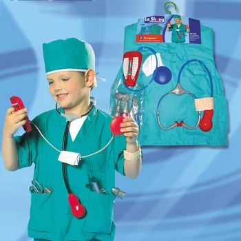

Children Pretend Play Doctor Coat Medical Tools Simulation Stethoscope Set Toys For Kids Boys Gift - Free Size