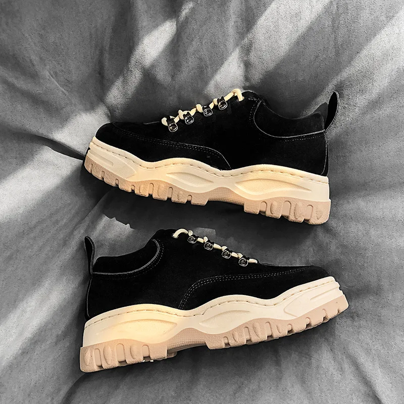 QWEDF Men dad sneakers casual Shoes Air Mesh yellow chunky Outdoor Fashion men Shoes Breathable Hot sale Zapatillas Hombre MC-51