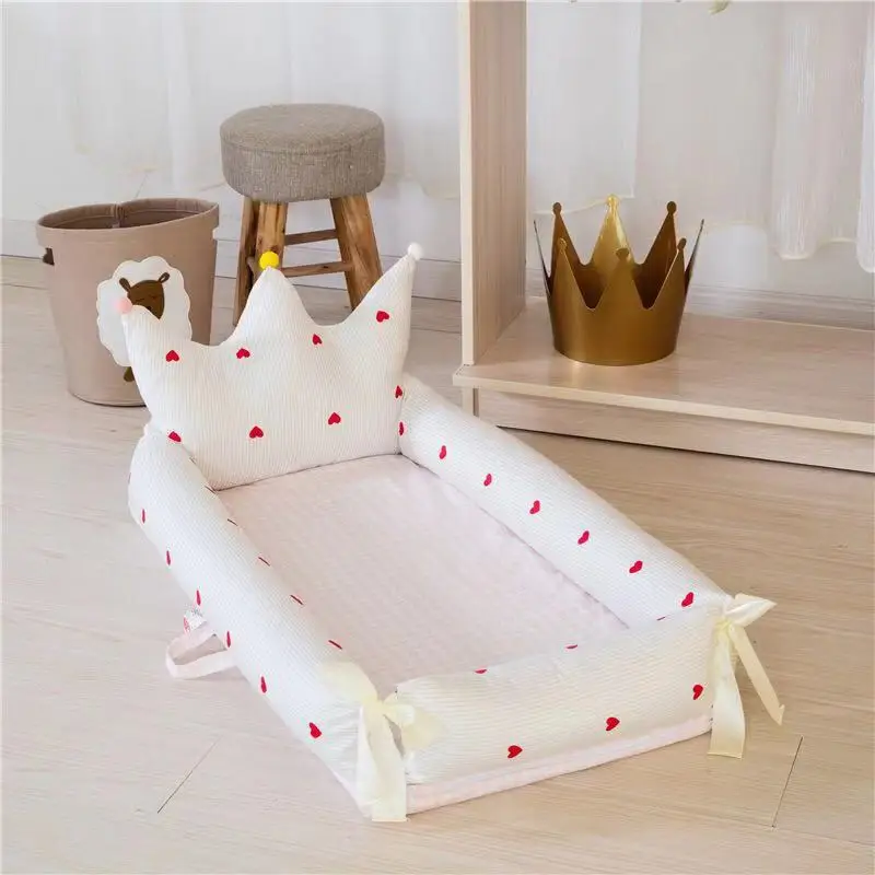 Хлопковая детская спальная детская кроватка высокого качества и большего размера(от 0 до 24 месяцев