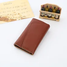 Сумка для ключей из натуральной кожи в Корейском стиле для мужчин и женщин, многофункциональное кольцо для ключей