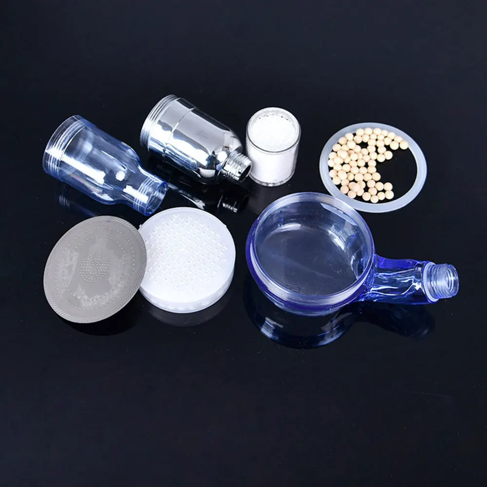 New 3 Modes Bath Shower Adjustable Jetting Shower Head High Pressure Saving Water Bathroom Anion Filter Shower Head