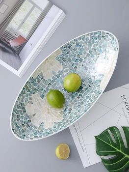 

Creative Nordic style imported hand-made scallop bowl fruit tray fruit basket storage bowl desktop finishing storage tray