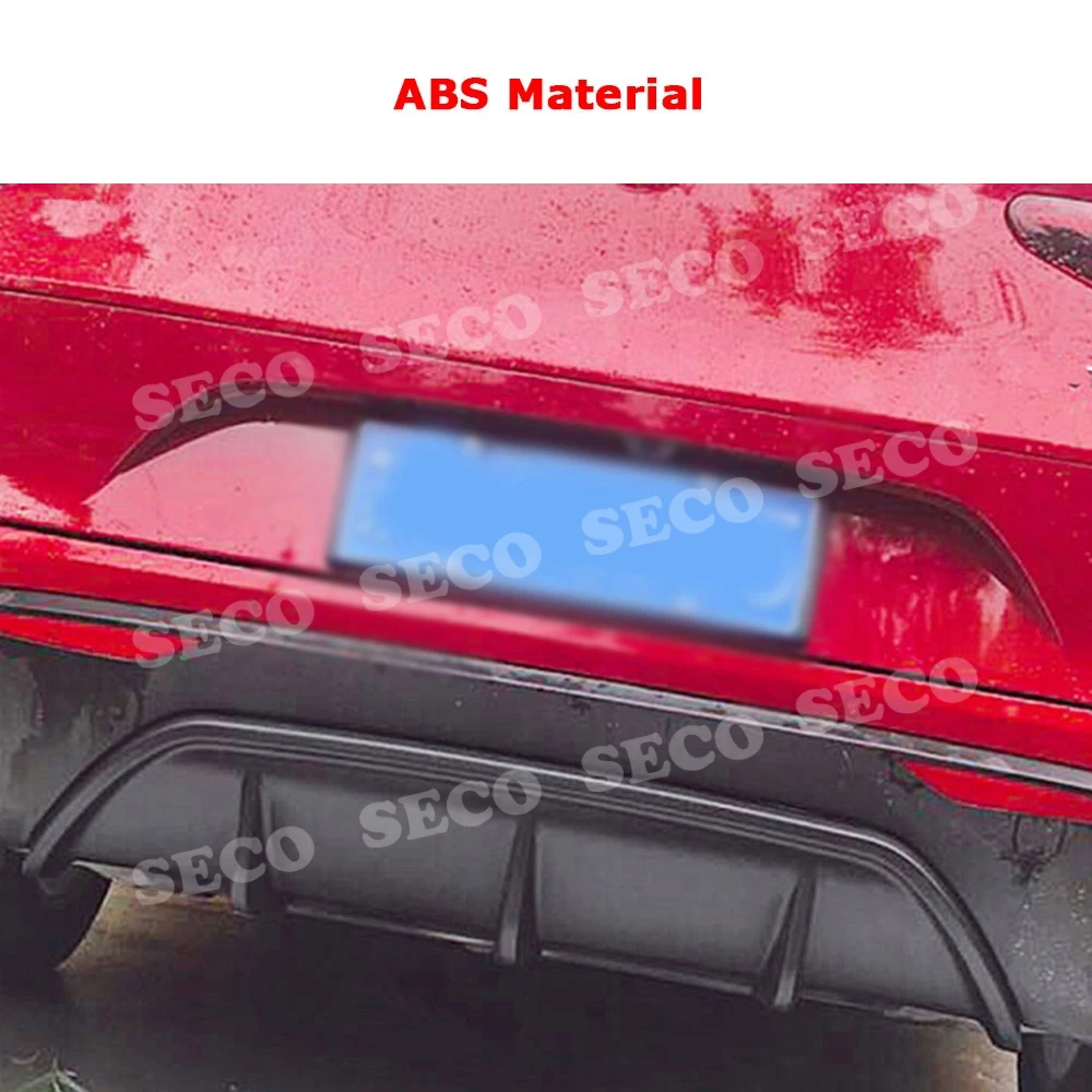 Задняя крышка диффузора для губ из углеродного волокна Alfa Romeo Stelvio 2017 2020 ABS