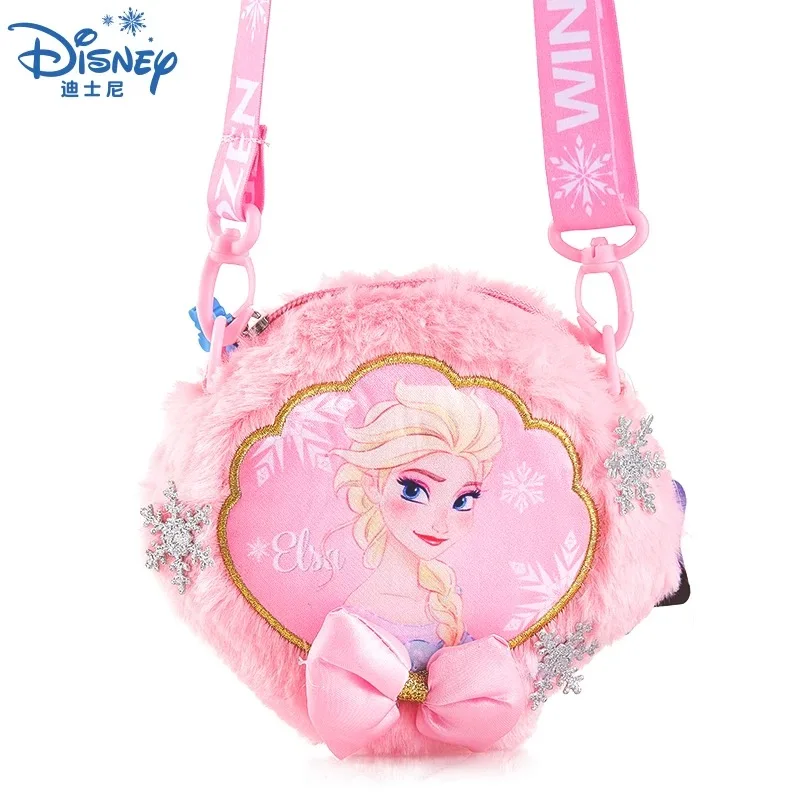 1 шт., настоящая плюшевая сумка disney Frozen2, Эльза, Анна, Снежная королева, сумка на плечо для девочек, мультяшная милая сумочка, игрушки, подарок на день рождения, Рождество