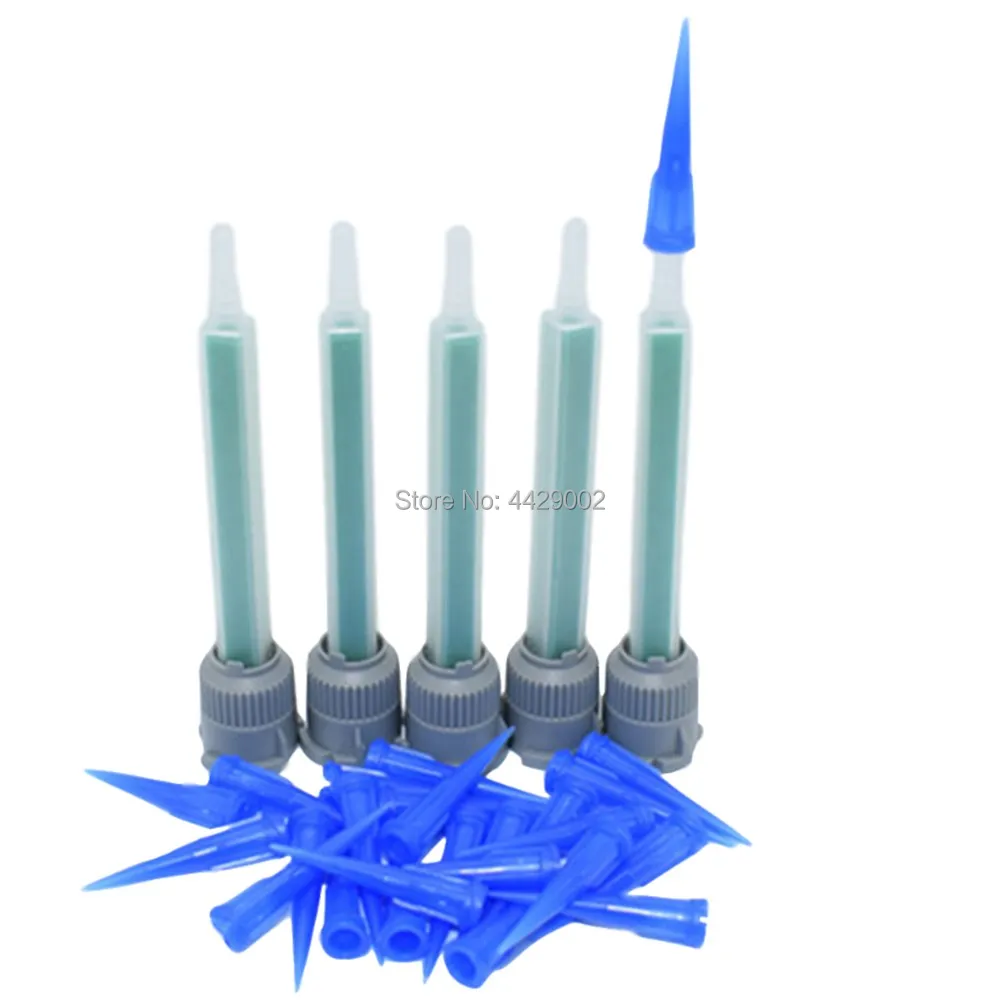 

100pcs 18G 22G 25G Dispensing Needle Tapered Tips & 5pcs 1:1 AB Glue Epoxy Nozzle Static Resin Static Mixer Mixing Nozzles