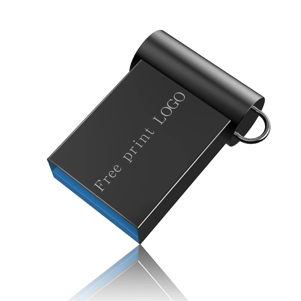 Gray Карта памяти usb 2,0 металлический водонепроницаемый usb флеш-накопитель 128 ГБ u-диск Флешка 64 ГБ 32 ГБ 16 ГБ 8 ГБ флеш-накопитель мини бесплатный логотип - Цвет: Gray