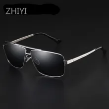 ZHIYI, очки для водителя, модные, квадратные, Ретро стиль, мужские, поляризационные, солнцезащитные очки, hd vision, очки для вождения автомобиля, Uv400, против бликов, солнцезащитные очки