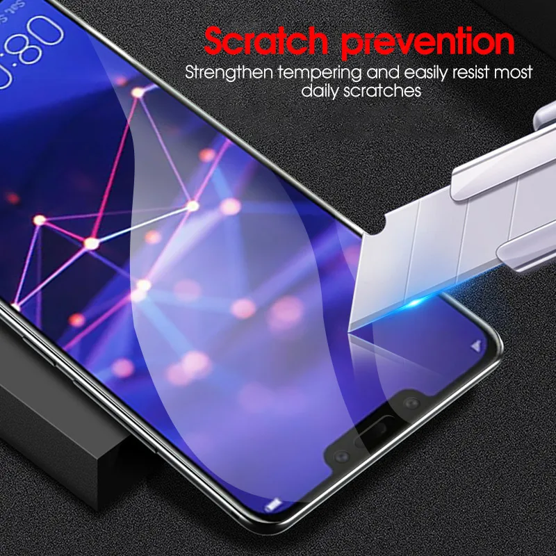 9D закаленное стекло для huawei Honor 8X 9X Pro 20S V20 9 Lite Защитное стекло для экрана Honor 10i 20i 20 Pro Nova 4 3e 4e пленка