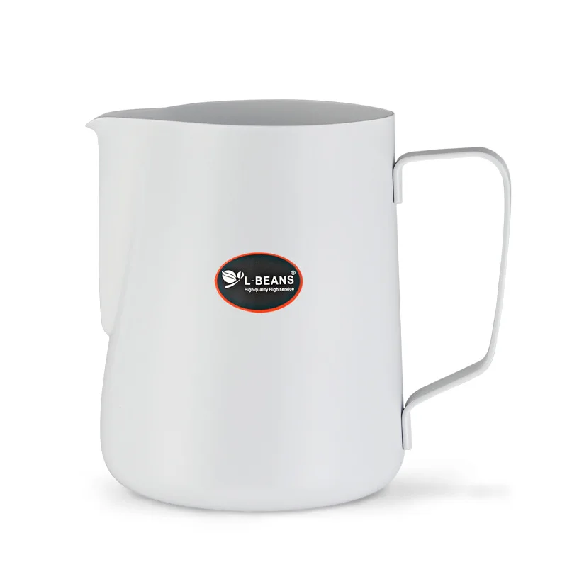 Manufacturers Direct Selling L-BEANS Teflon Steam Pitcher WBC Only Color Coffee Frothing Pitcher 600cc