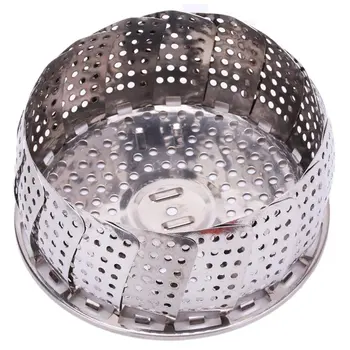 

Folding Stainless Steel Steamer Vegetable Kitchen Fruit Basket Mesh Steamer Rack Cookware and Utensils for Cooking Steam